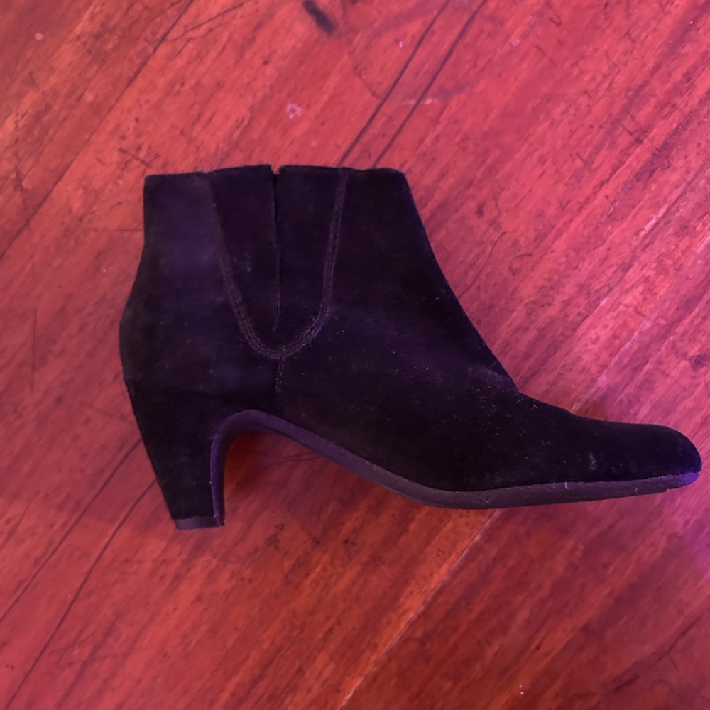 Women's Black Suede Ankle Boots